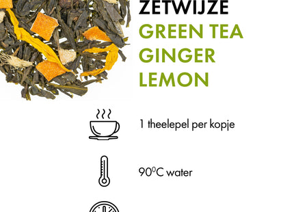 Green Tea Ginger Lemon - 100 gr.